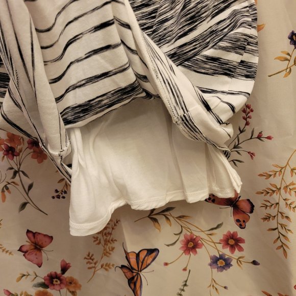 Athleta White and Black Stripped Midi Dress - Picture 7 of 10